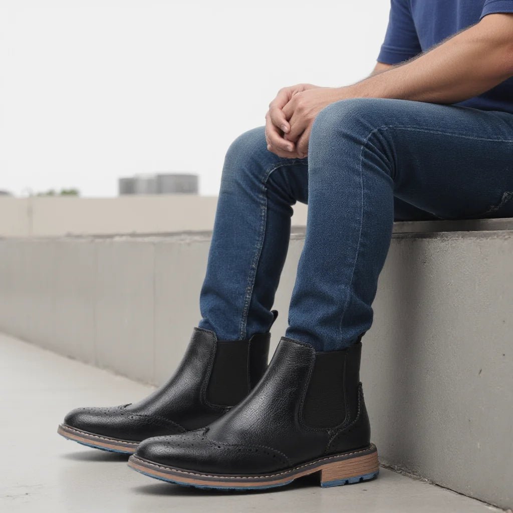 Regent Brogue Chelsea Boot - ARDEN ROVE