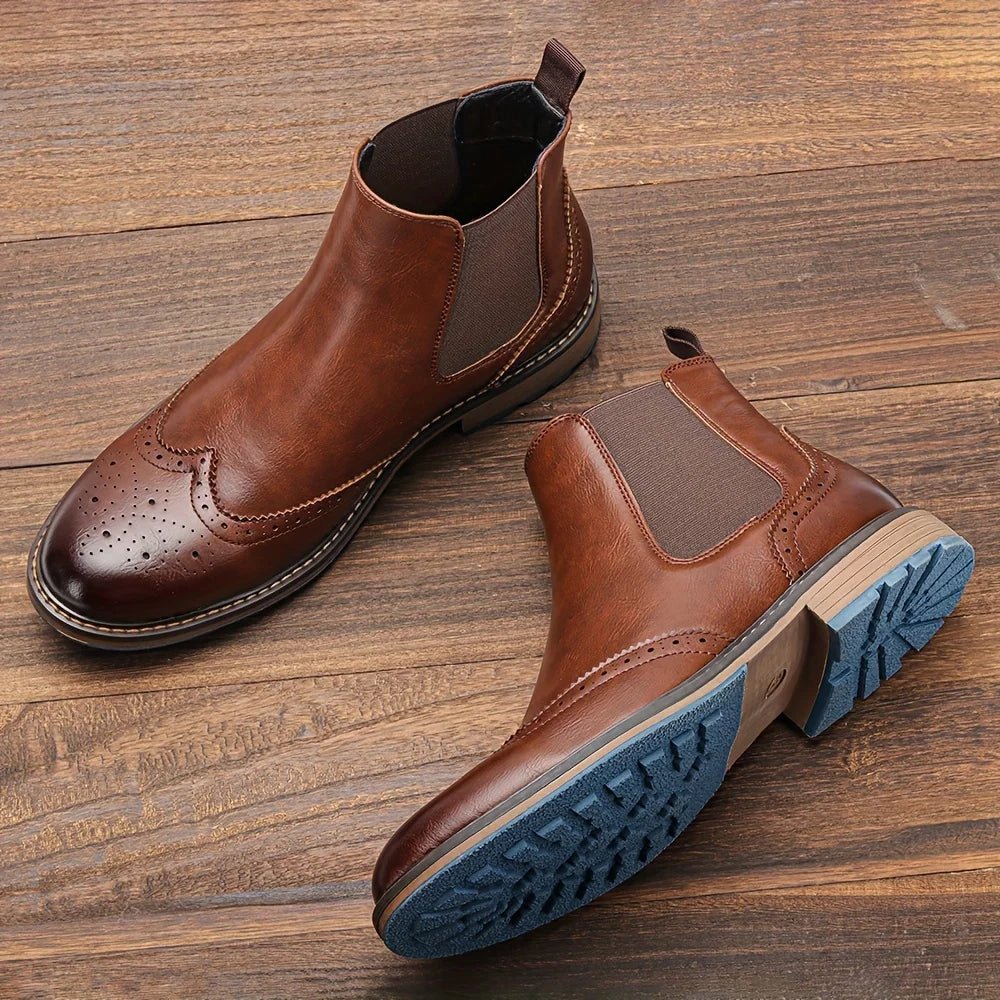Regent Brogue Chelsea Boot - ARDEN ROVE