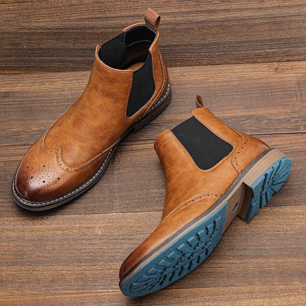 Regent Brogue Chelsea Boot - ARDEN ROVE