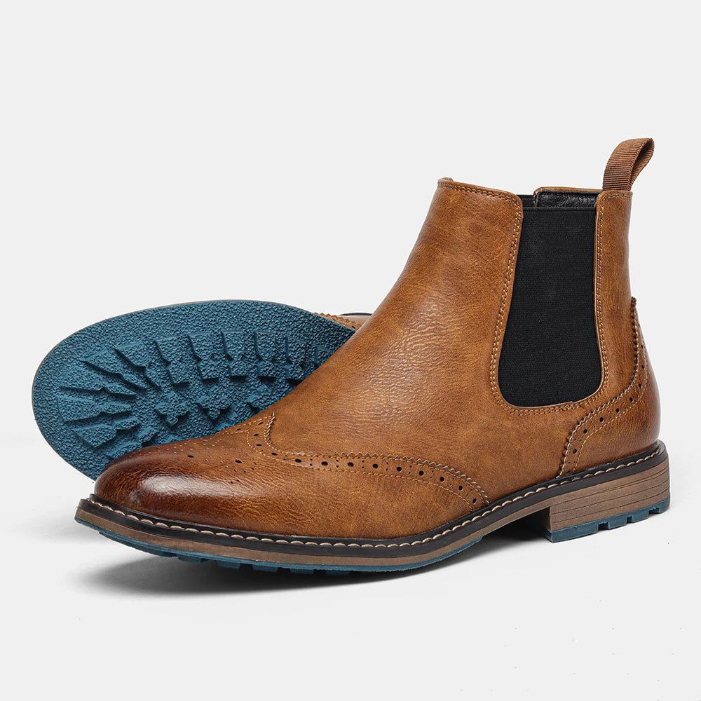 Regent Brogue Chelsea Boot - ARDEN ROVE