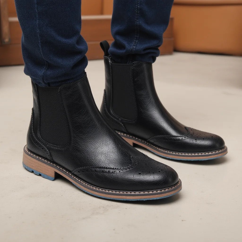 Regent Brogue Chelsea Boot - ARDEN ROVE