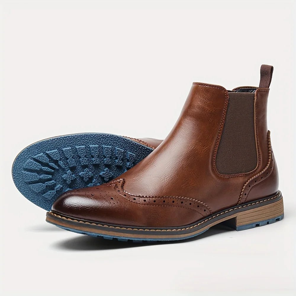 Regent Brogue Chelsea Boot - ARDEN ROVE