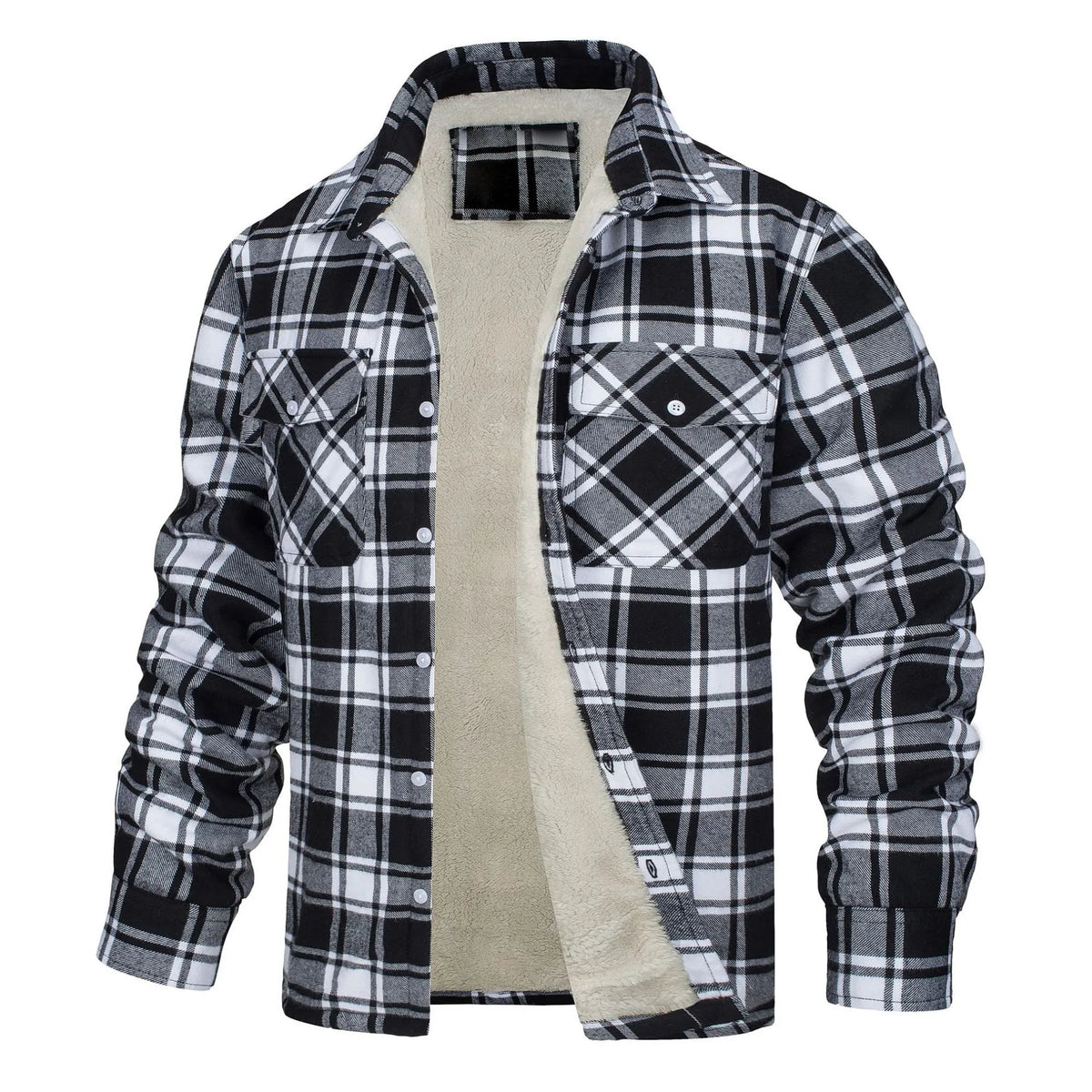 Renee | Herren-Flanelljacke mit Fleece-Futter