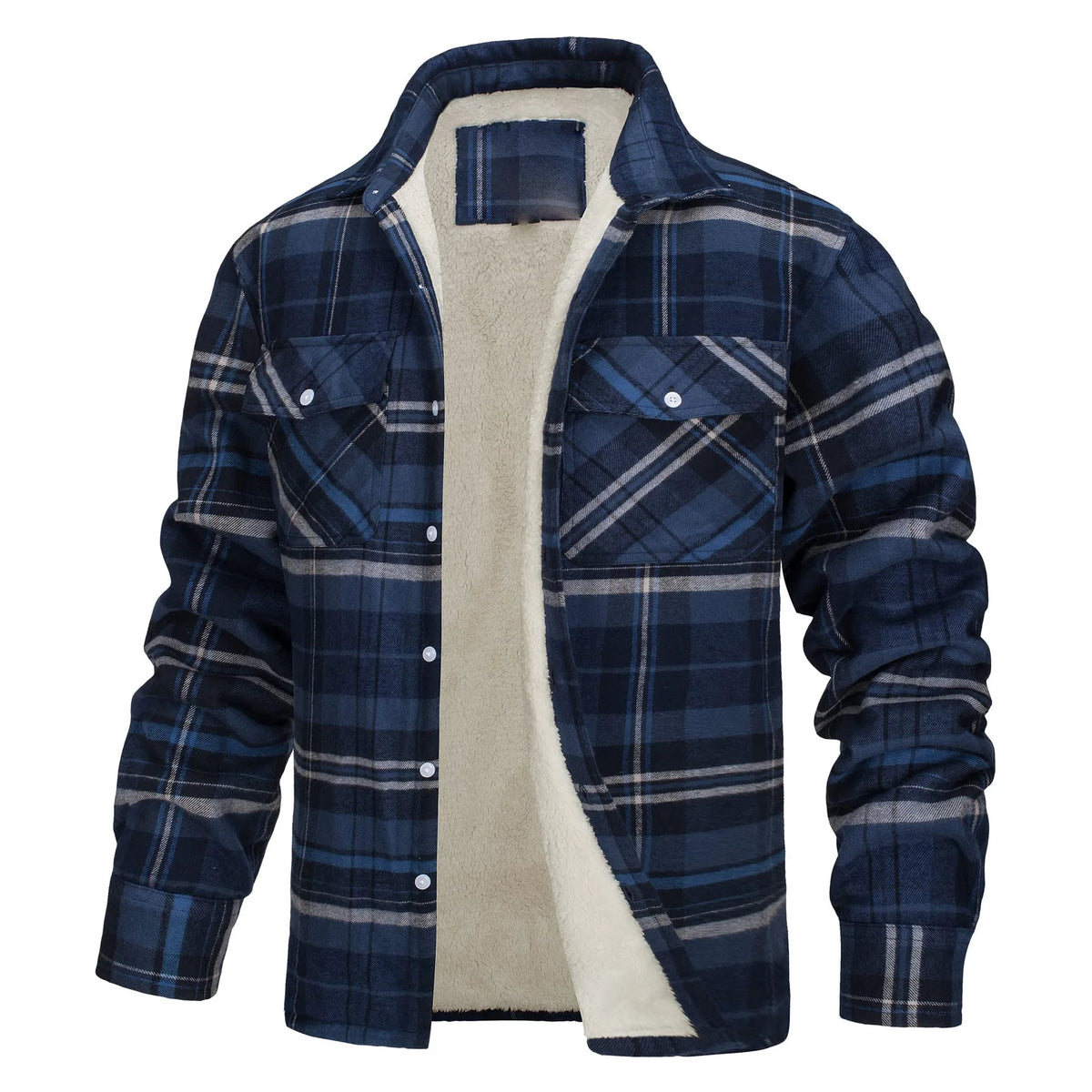 Renee | Herren-Flanelljacke mit Fleece-Futter
