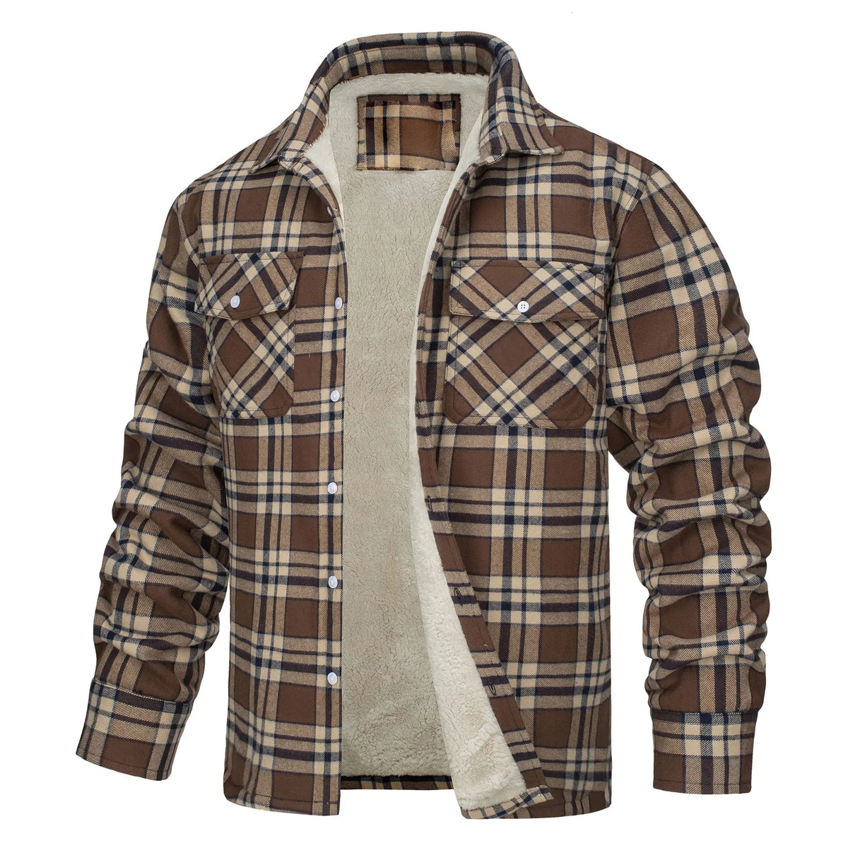 Renee | Herren-Flanelljacke mit Fleece-Futter