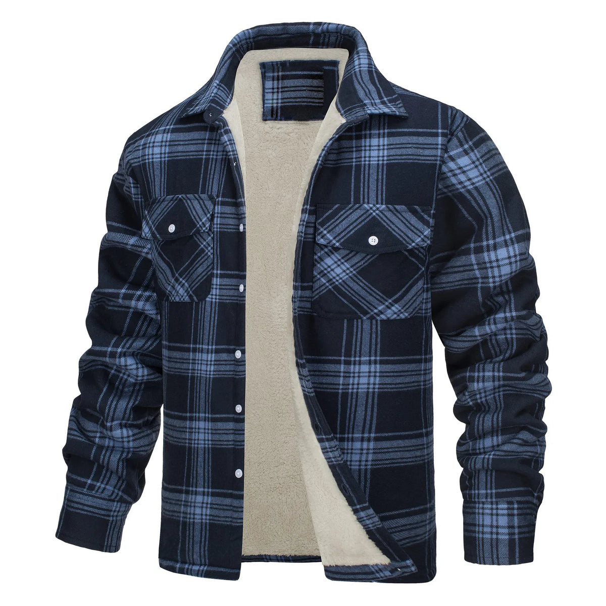 Renee | Herren-Flanelljacke mit Fleece-Futter