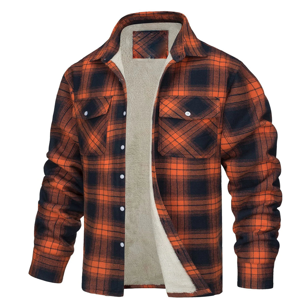 Renee | Herren-Flanelljacke mit Fleece-Futter