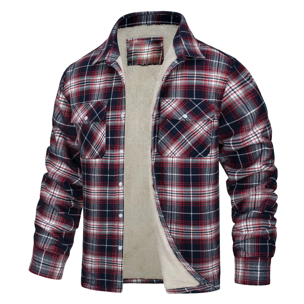 Renee | Herren-Flanelljacke mit Fleece-Futter
