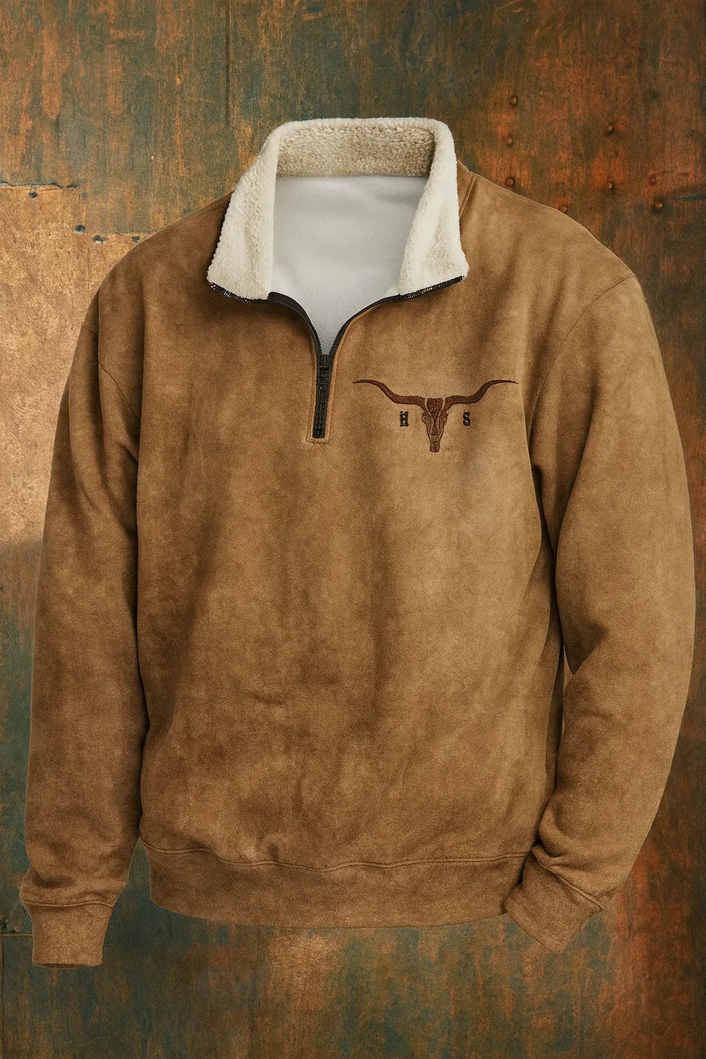 Reynolds | Men's Fleece Quarter Zip Western Sweater