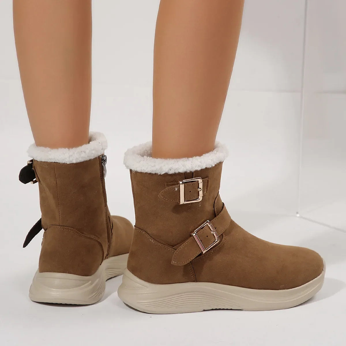 Rhodes | Botins Ortopédicos de Peluche para Mulher