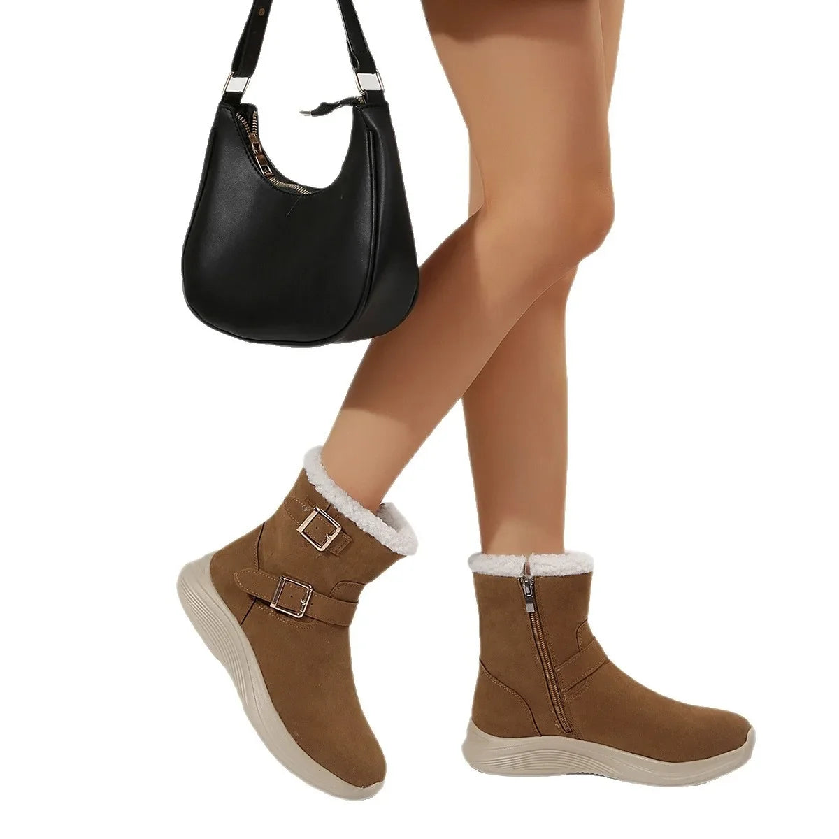 Rhodes | Botins Ortopédicos de Peluche para Mulher