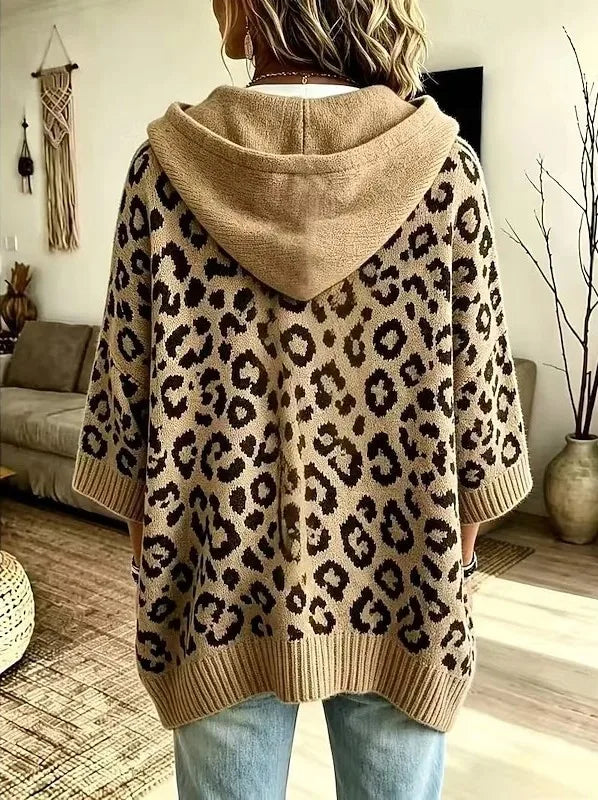 Ridley | Damen-Kapuzenpullover mit Animal-Print