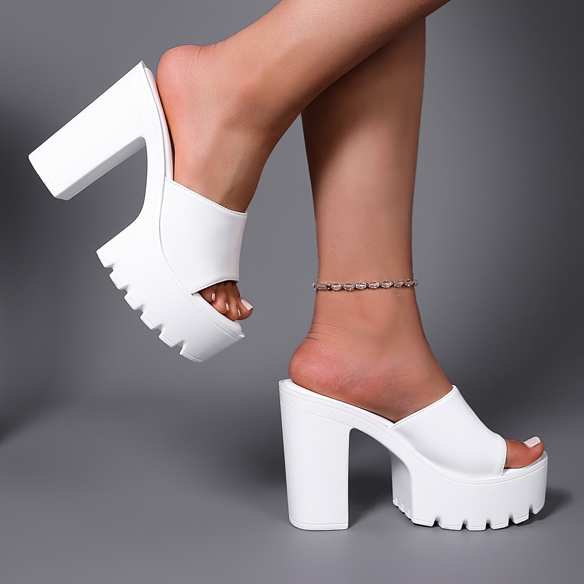 Roxbury Patent Platform Mules - ARDEN ROVE