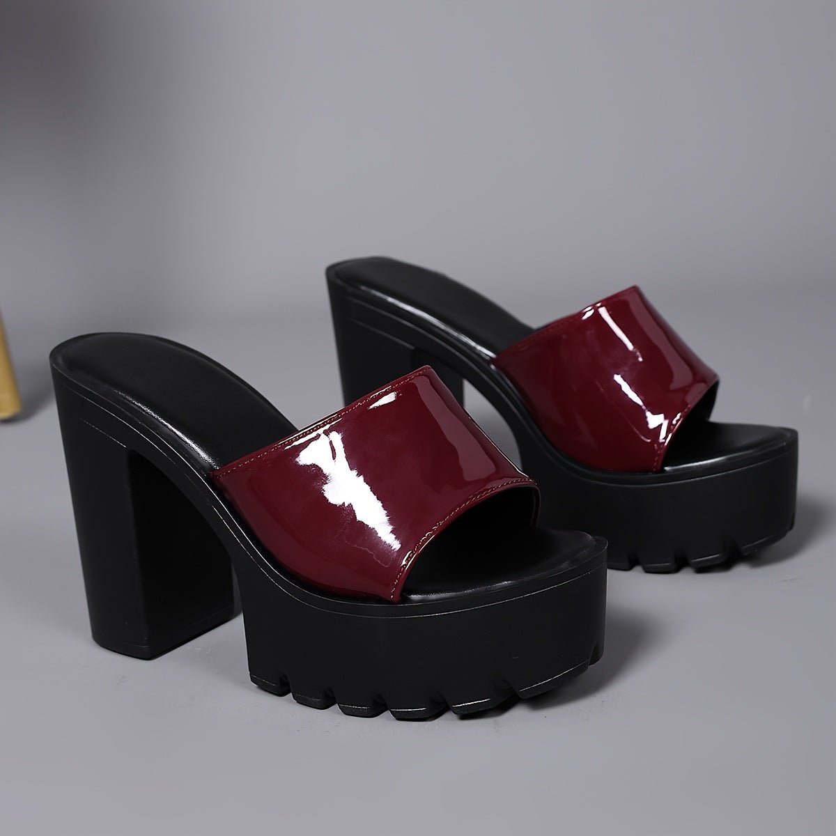 Roxbury Patent Platform Mules - ARDEN ROVE