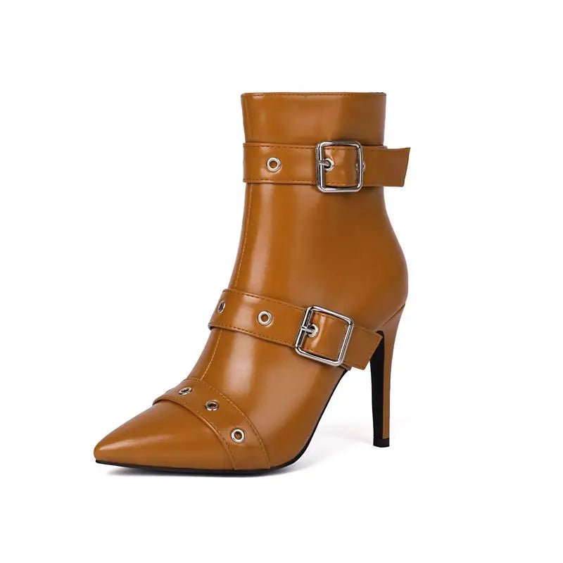 Runway Buckle Stiletto - ARDEN ROVE