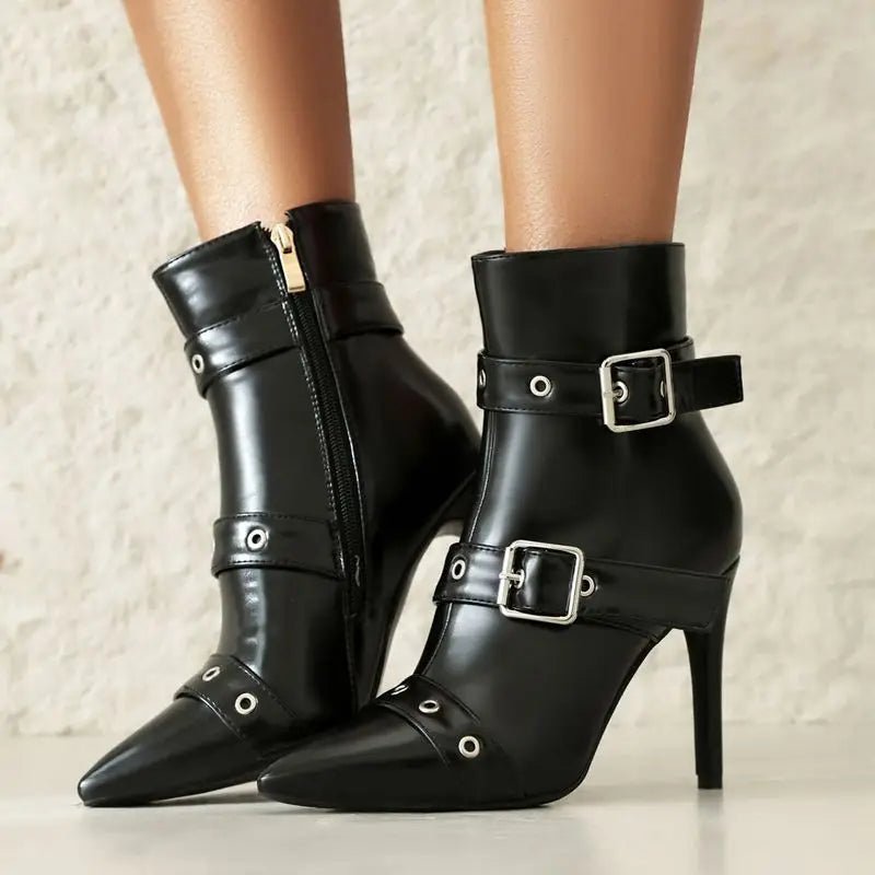 Runway Buckle Stiletto - ARDEN ROVE