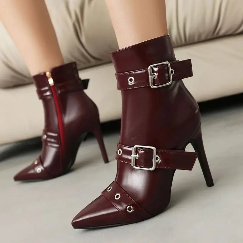 Runway Buckle Stiletto - ARDEN ROVE