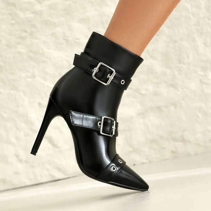 Runway Buckle Stiletto - ARDEN ROVE
