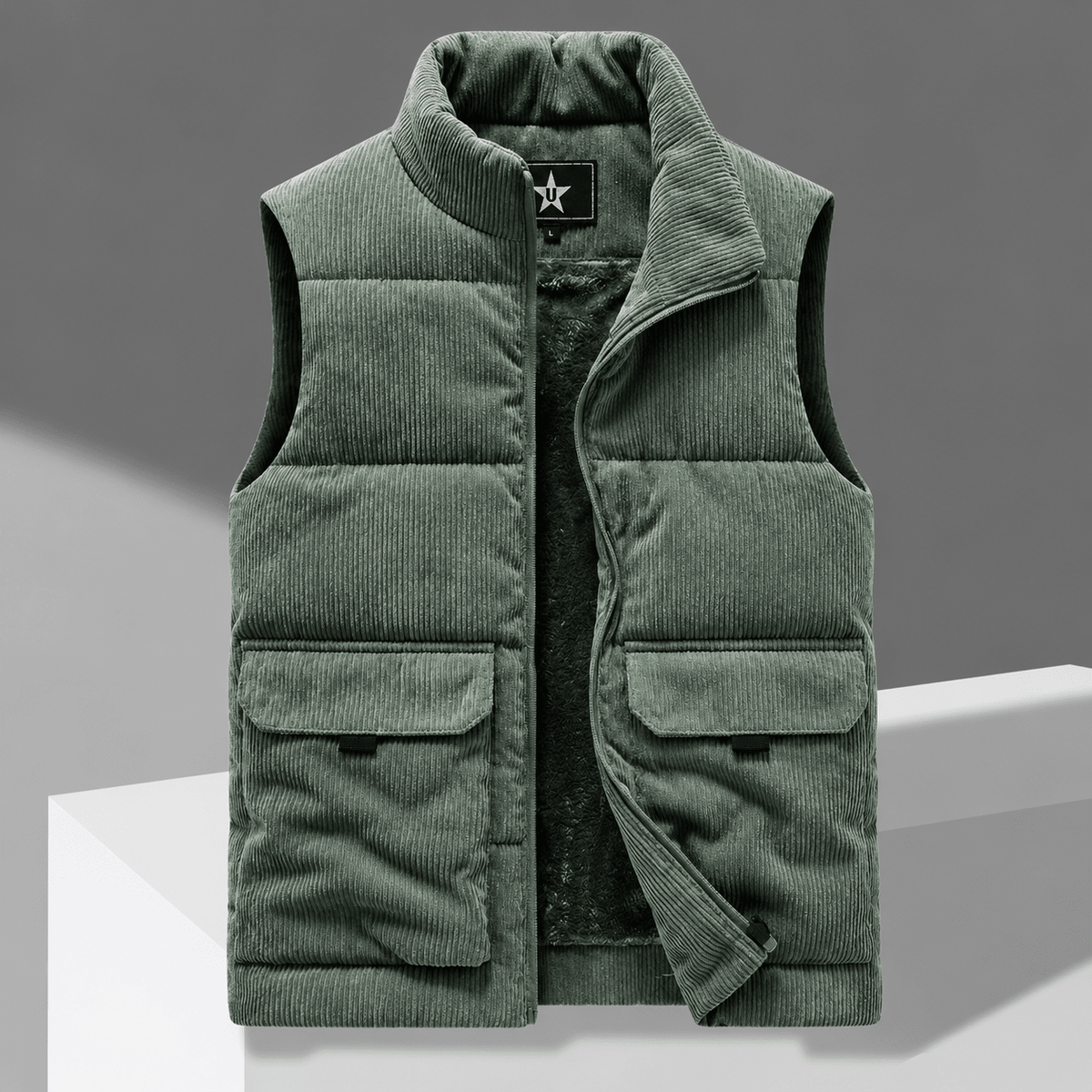 SANTOS CORDUROY VEST - ARDEN ROVE