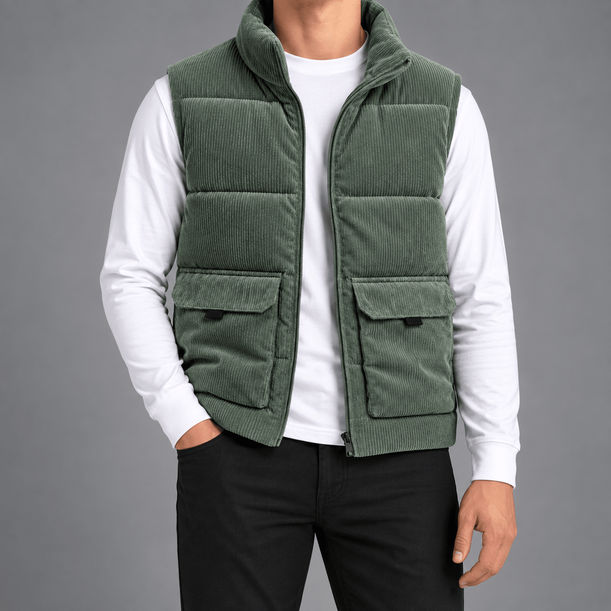 SANTOS CORDUROY VEST - ARDEN ROVE