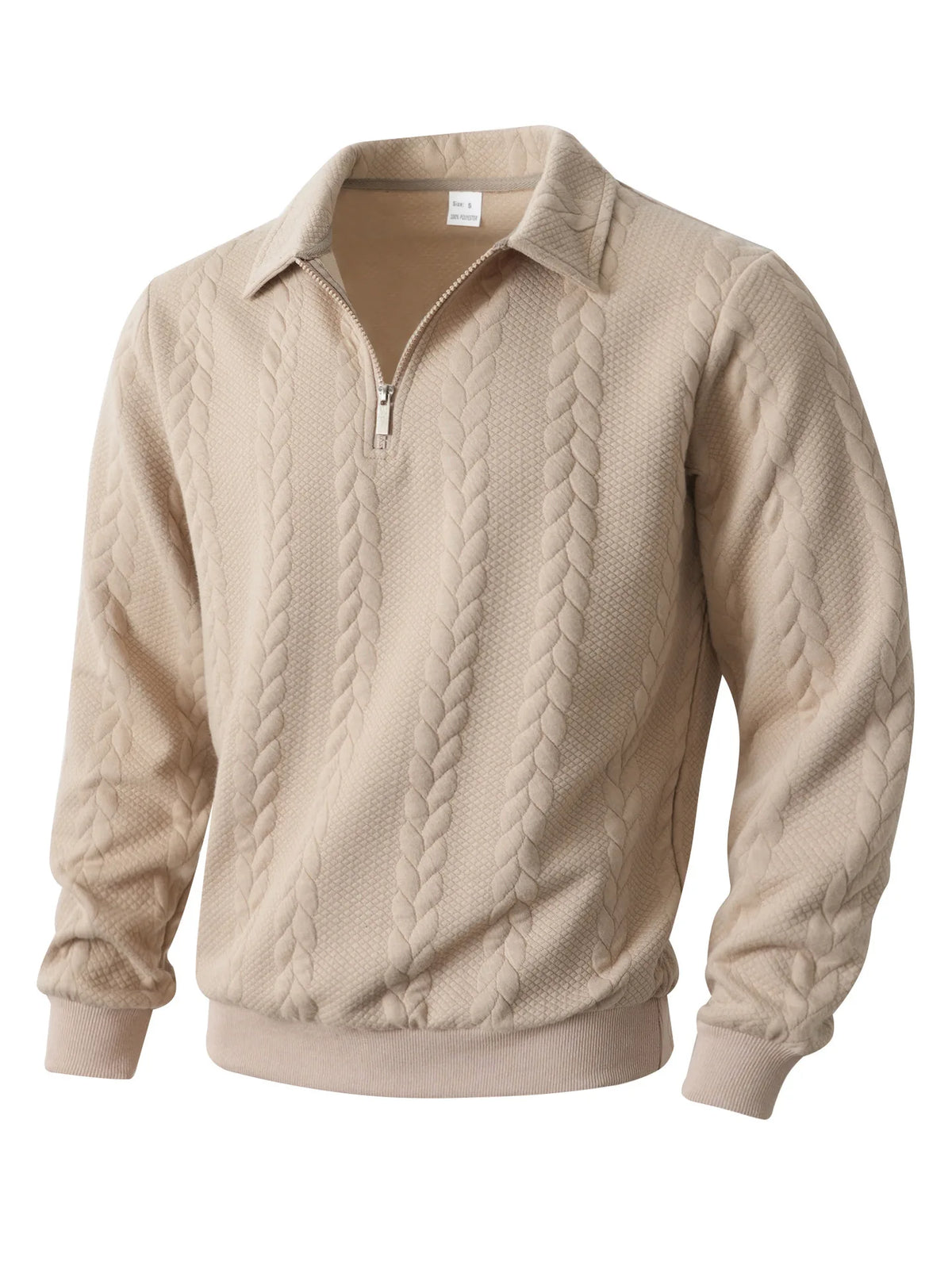 Sherwood | Men's Cable Knit Quarter-Zip Sweater