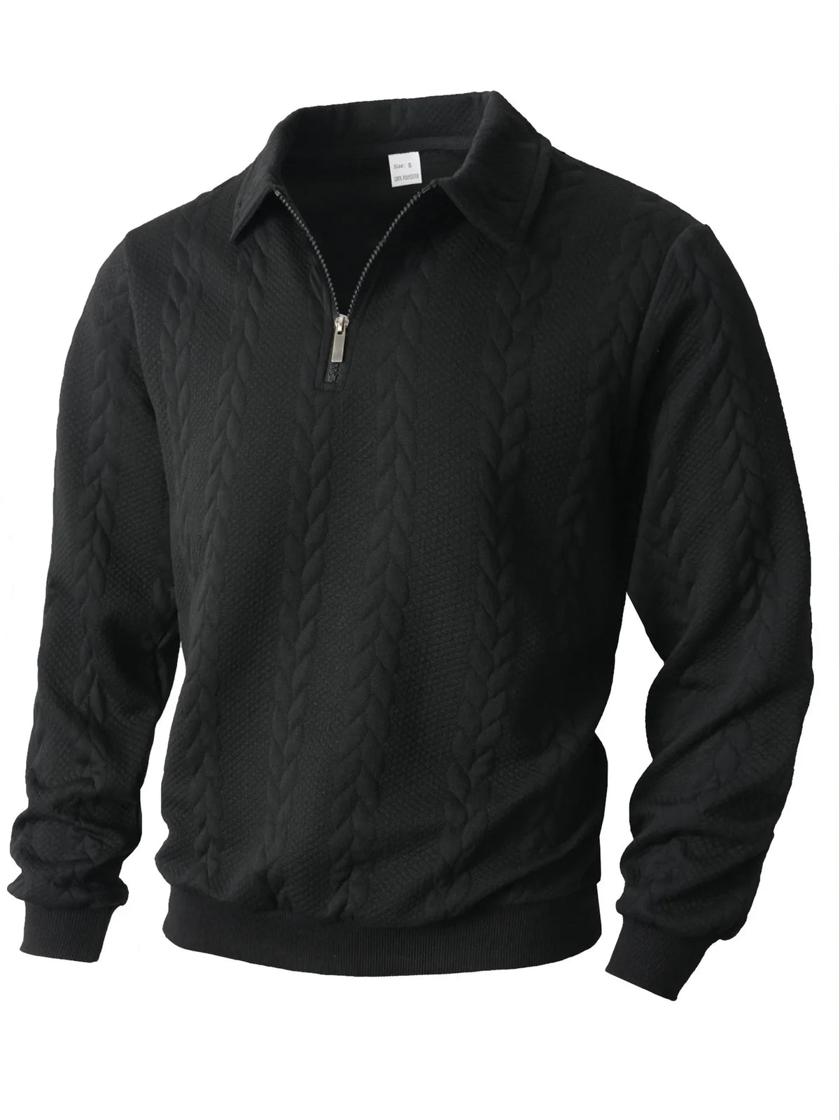 Sherwood | Men's Cable Knit Quarter-Zip Sweater