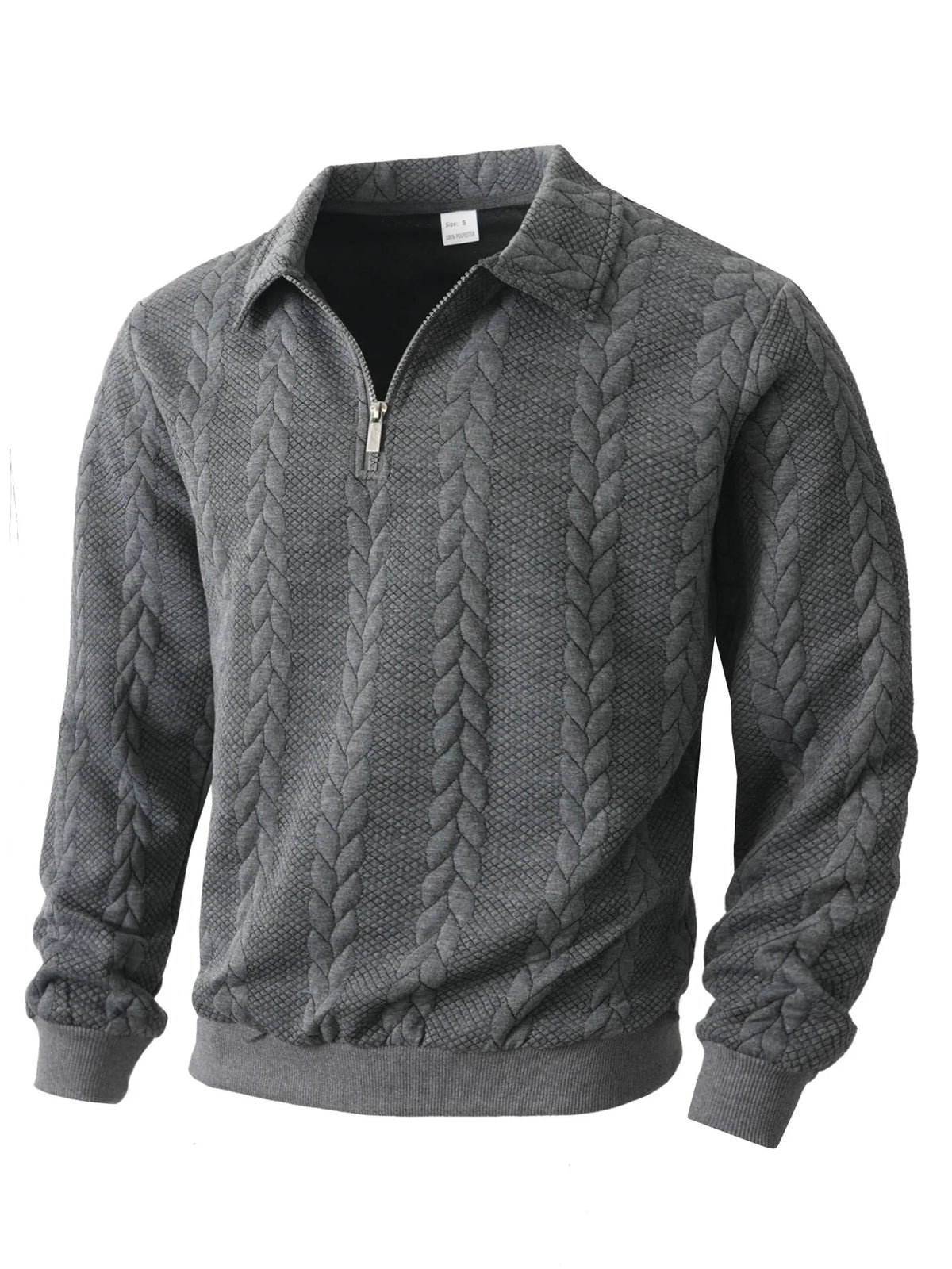 Sherwood | Men's Cable Knit Quarter-Zip Sweater