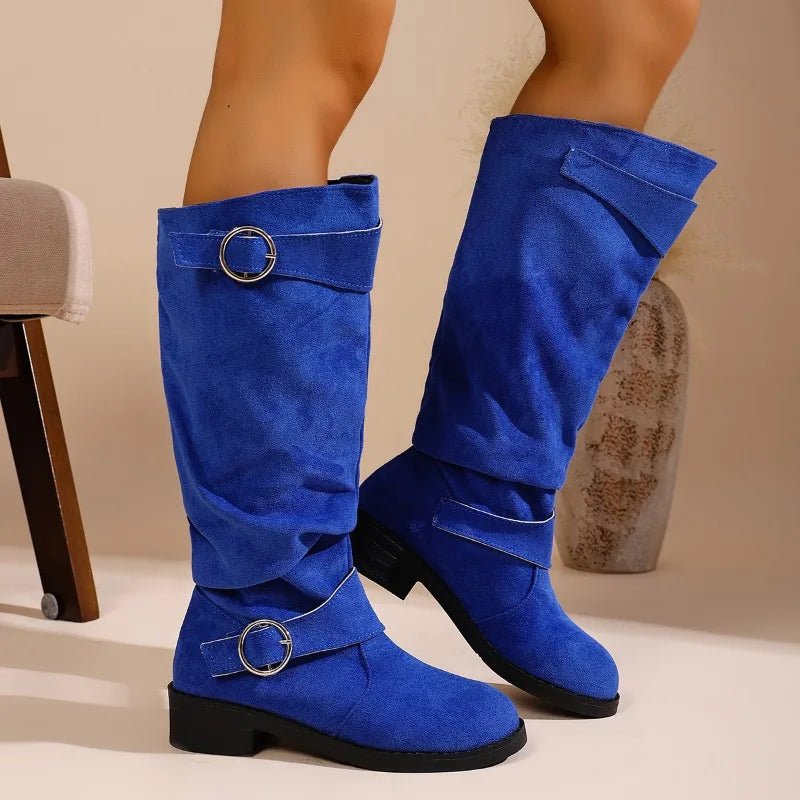 SIENA SUEDE BUCKLE BOOTS - ARDEN ROVE