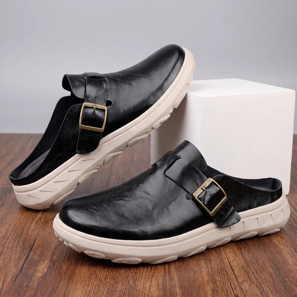 Silas | Herren-Leder-Sandalen mit Schnalle