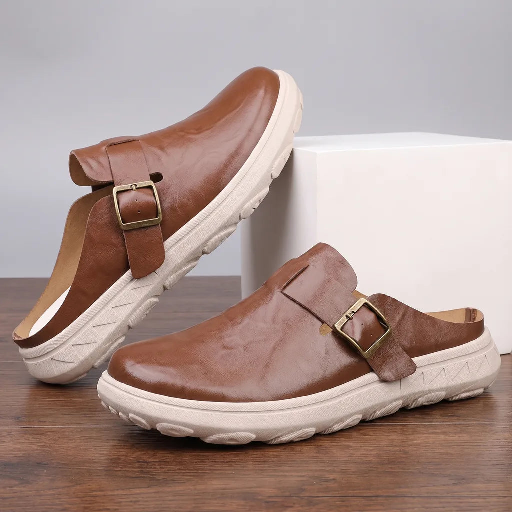 Silas | Herren-Leder-Sandalen mit Schnalle