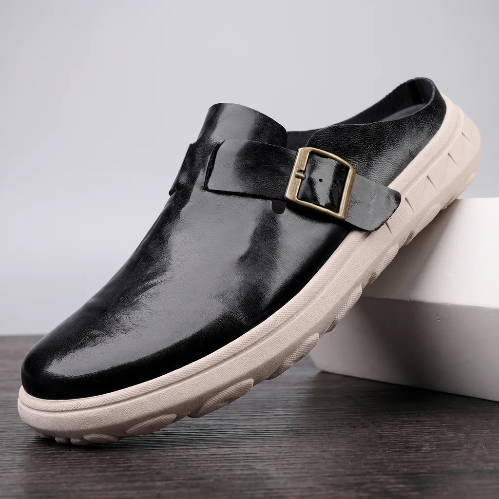 Silas | Herren-Leder-Sandalen mit Schnalle