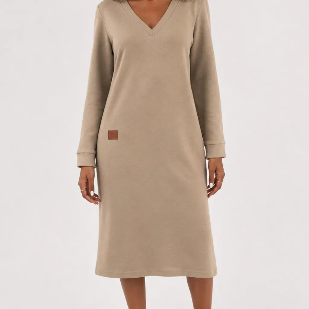 Sylvaine | Comfortabele gebreide damesjurk