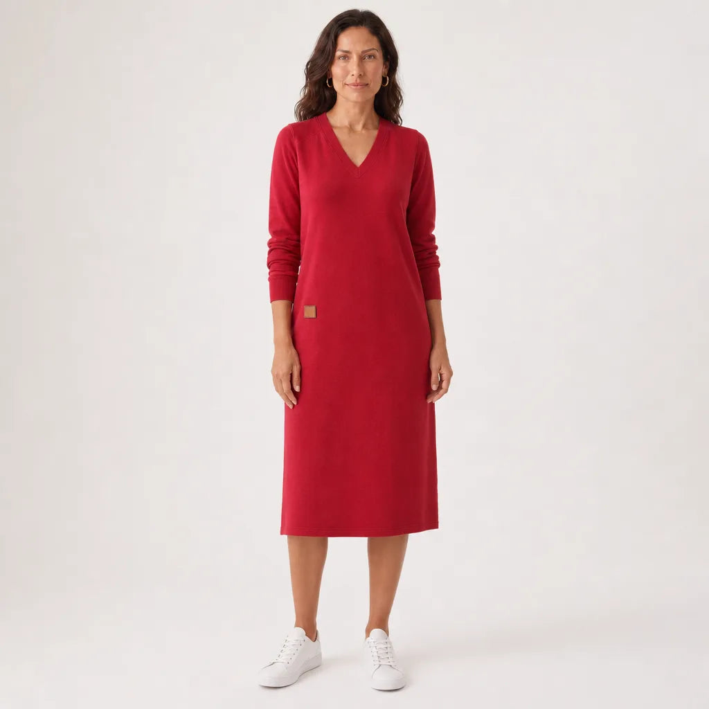Sylvaine | Comfortabele gebreide damesjurk