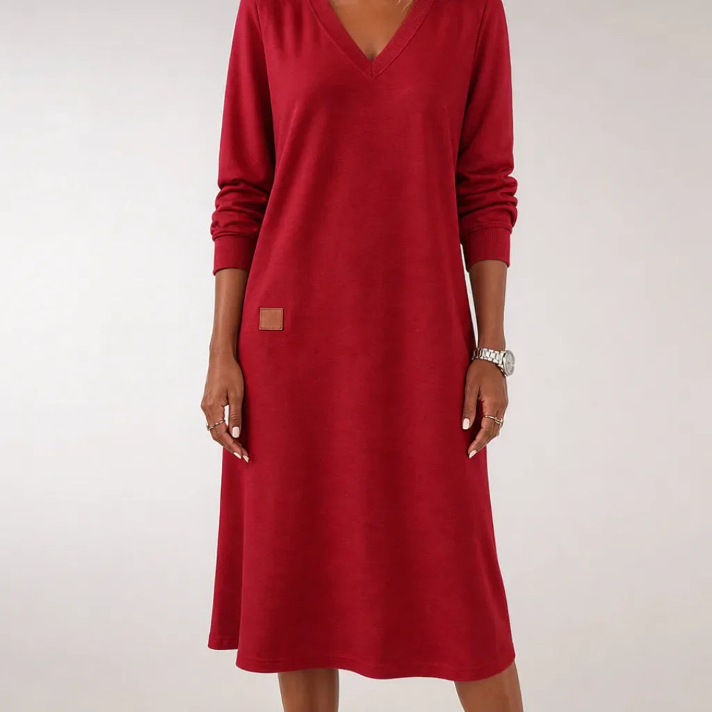 Sylvaine | Comfortabele gebreide damesjurk