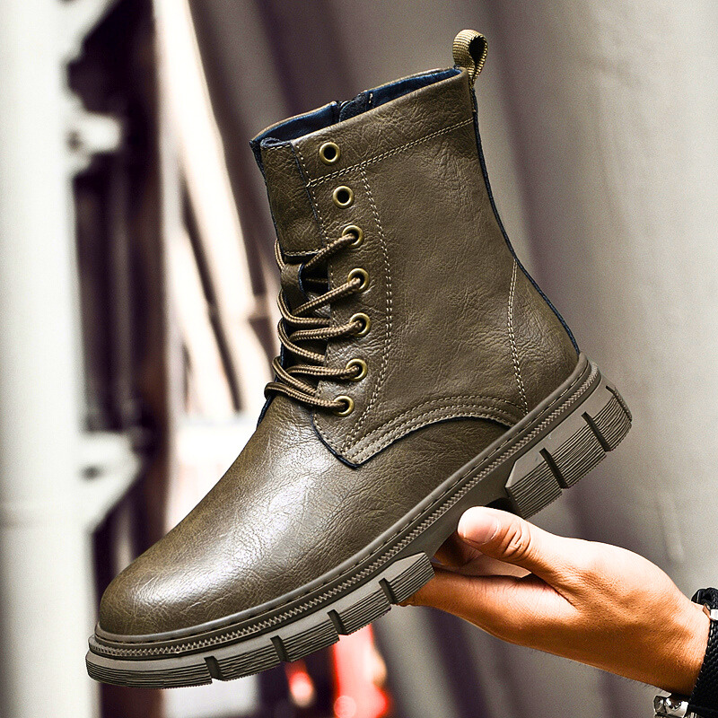Bottes en cuir véritable