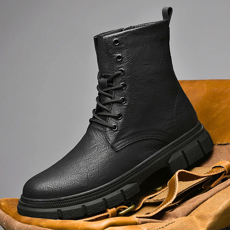 Bottes en cuir véritable