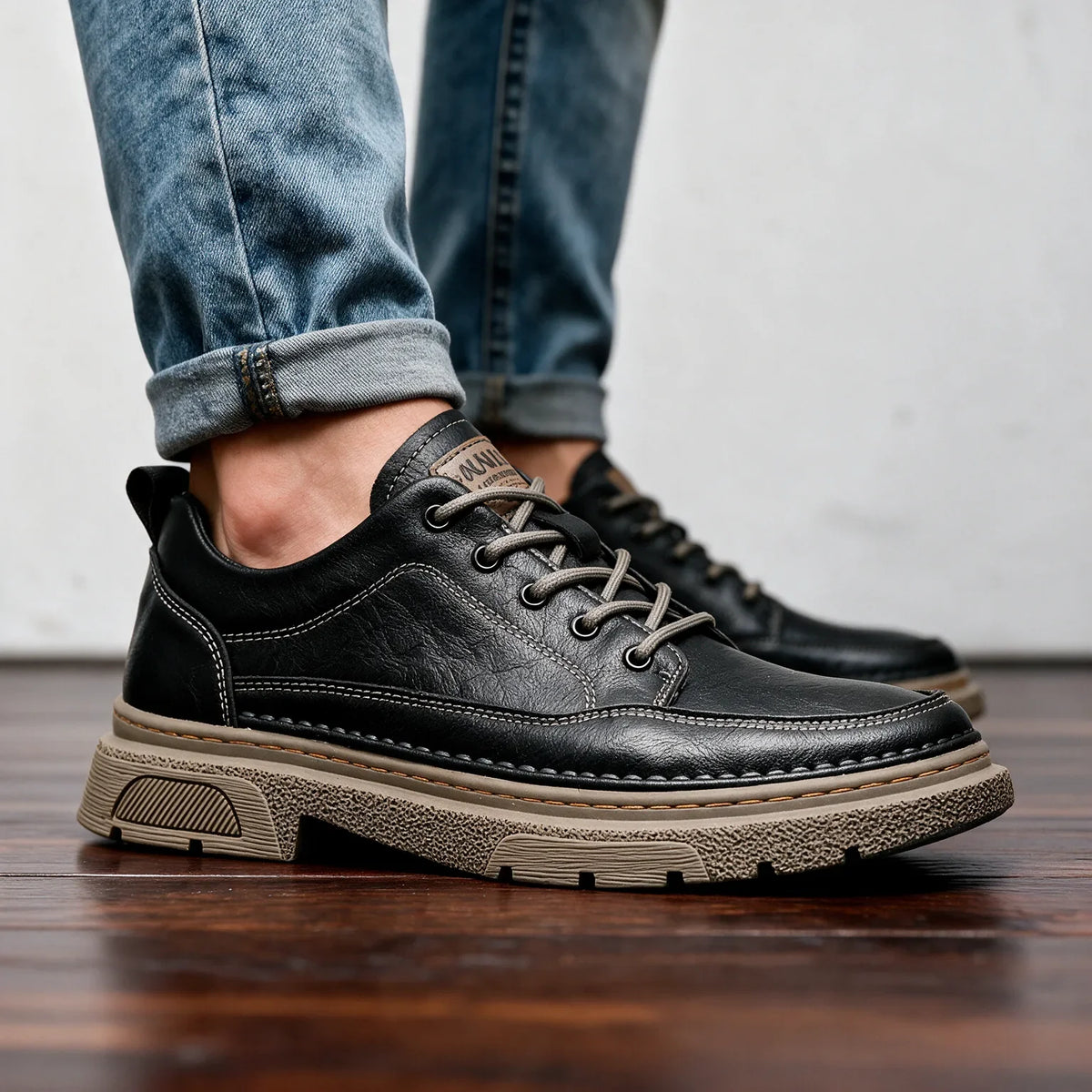 Timberwolf | Herre-lædersneakers