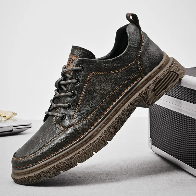 Timberwolf | Herre-lædersneakers