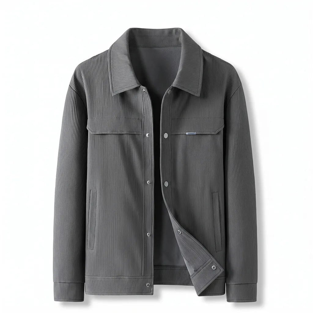Tommy | Men's Striped Zip Jacket - ARDEN ROVE
