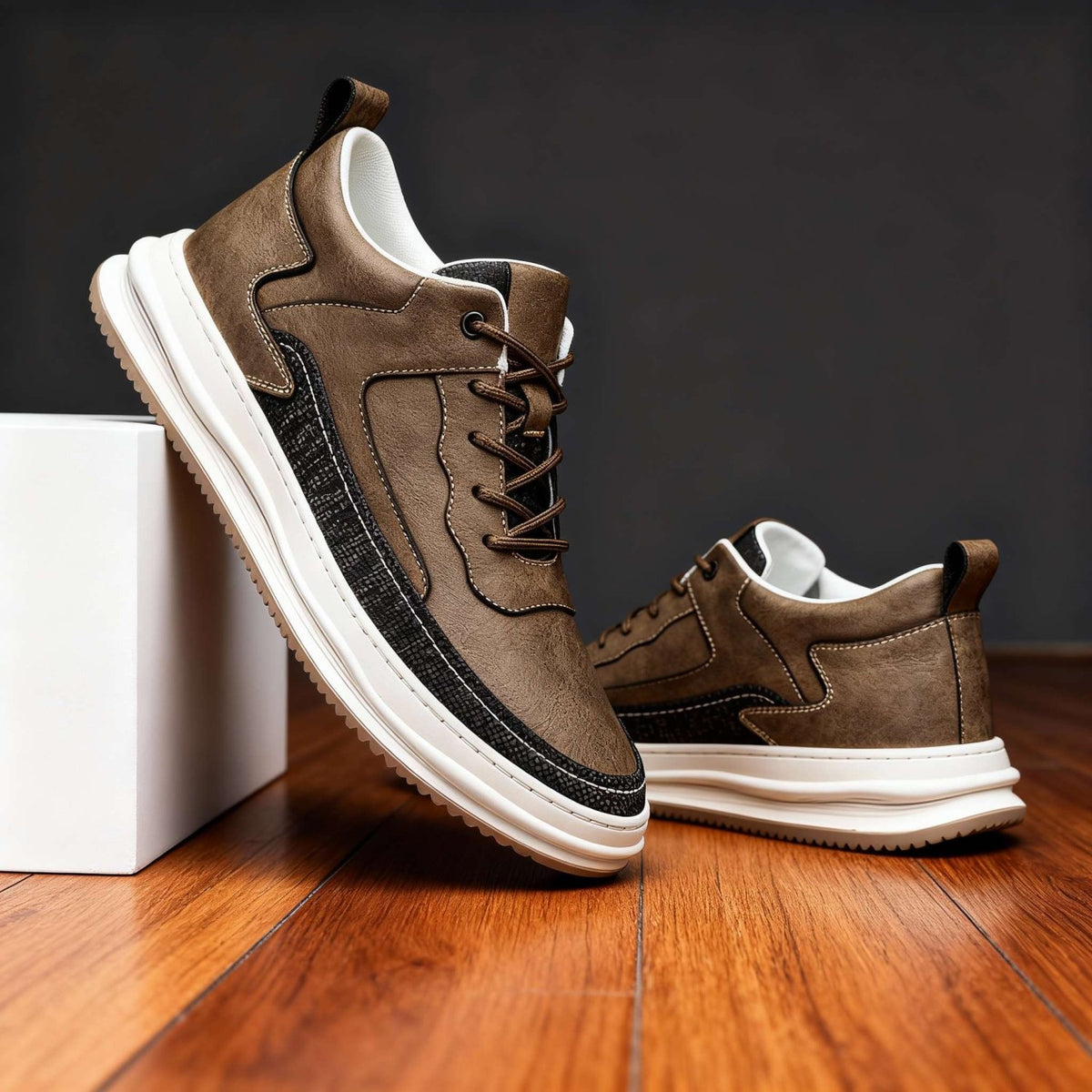Travis Page | men's Leather Sneakers - ARDEN ROVE