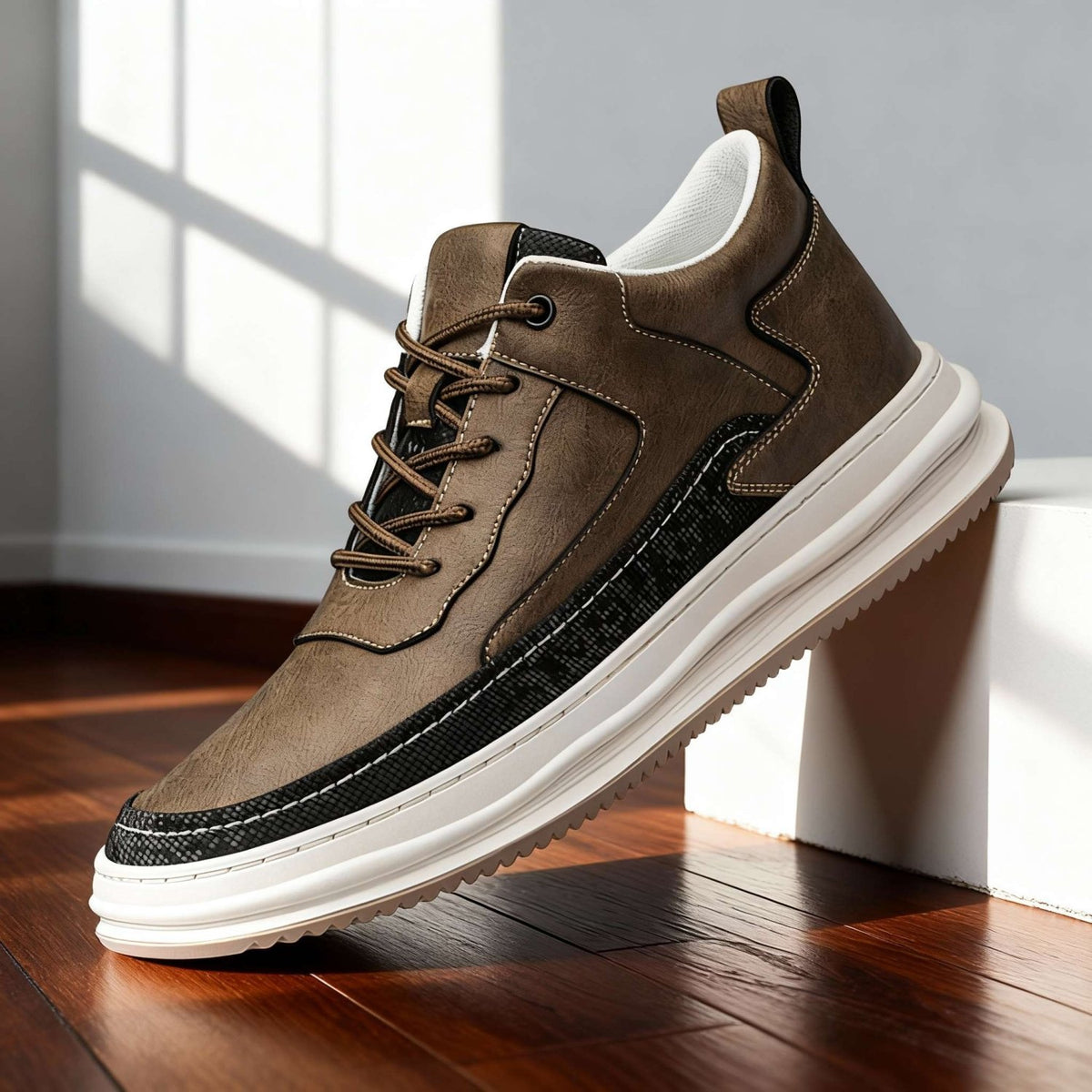 Travis Page | men's Leather Sneakers - ARDEN ROVE