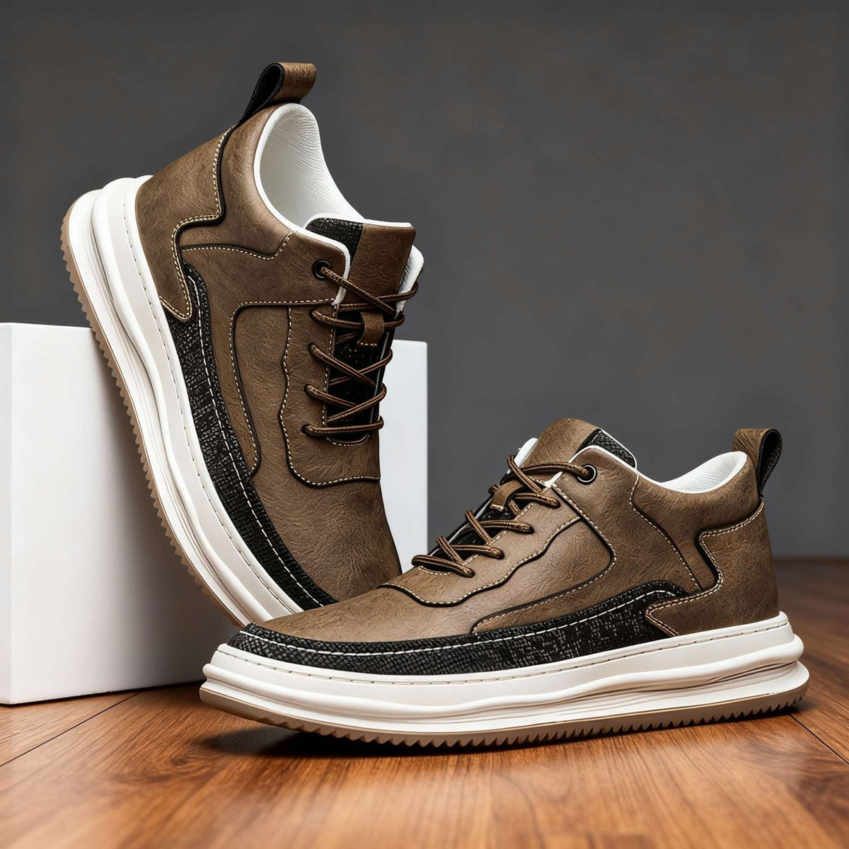 Travis Page | men's Leather Sneakers - ARDEN ROVE