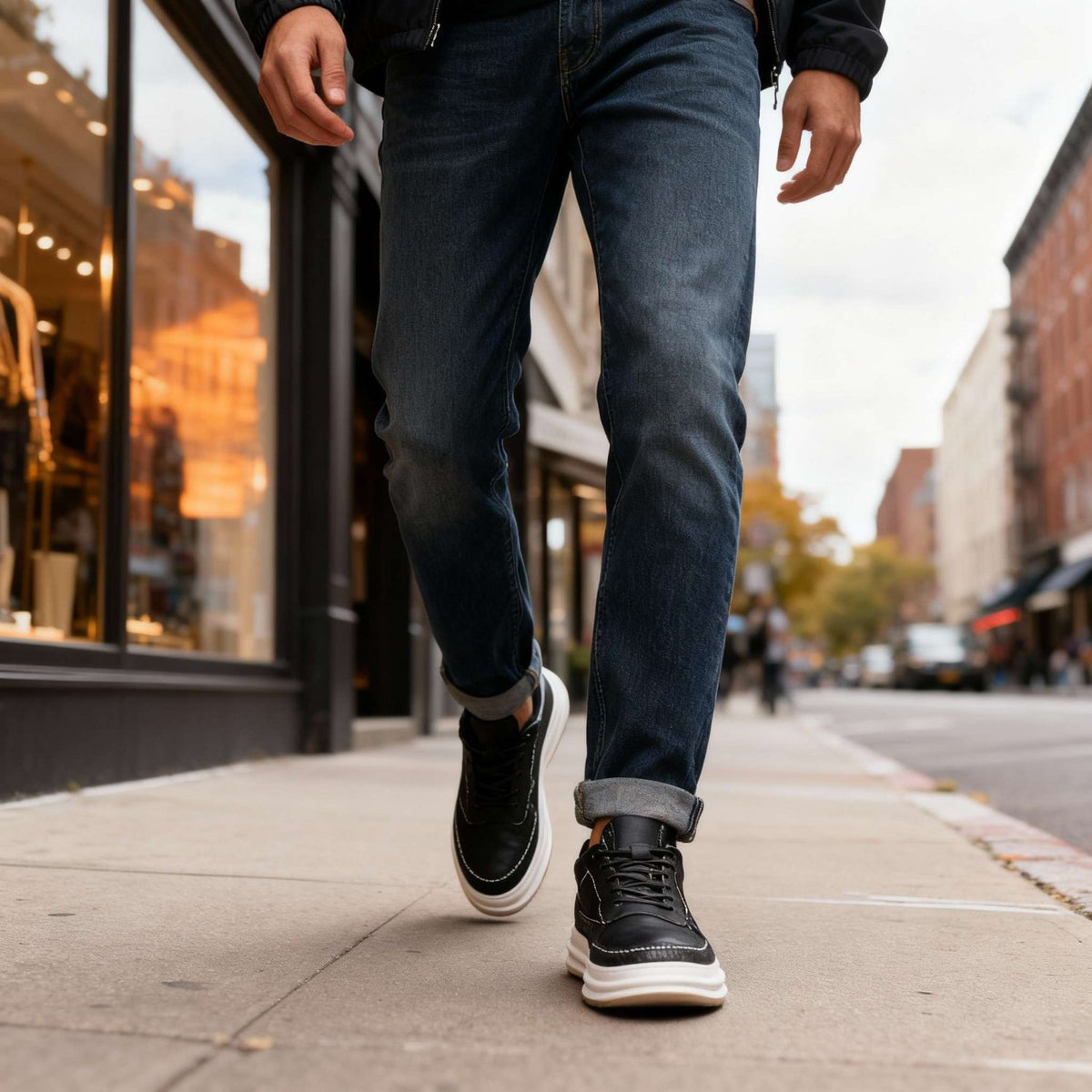 Travis Page | men's Leather Sneakers - ARDEN ROVE