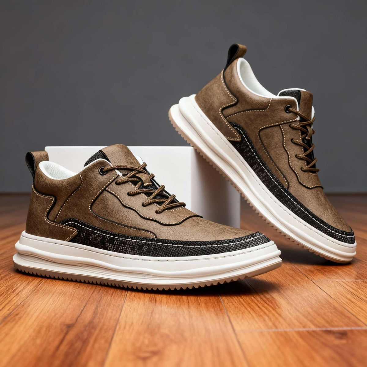 Travis Page | men's Leather Sneakers - ARDEN ROVE