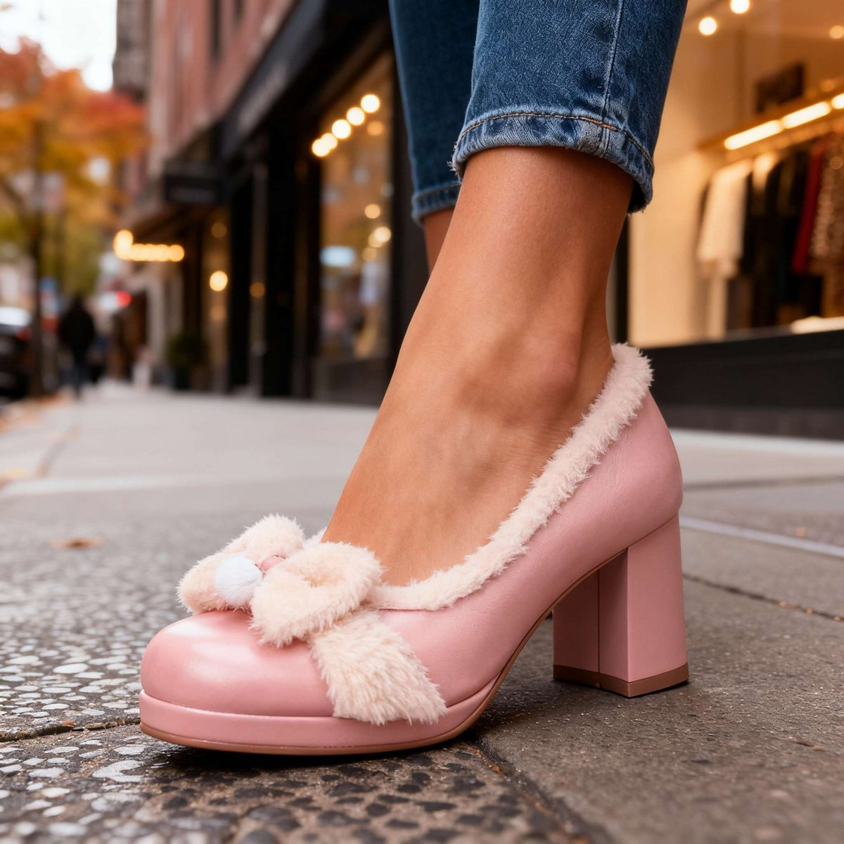Valentina Sherpa Pumps - ARDEN ROVE