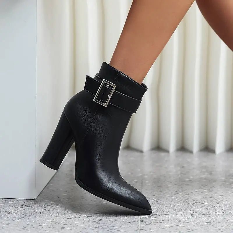 Valette Buckle Ankle Boot - ARDEN ROVE
