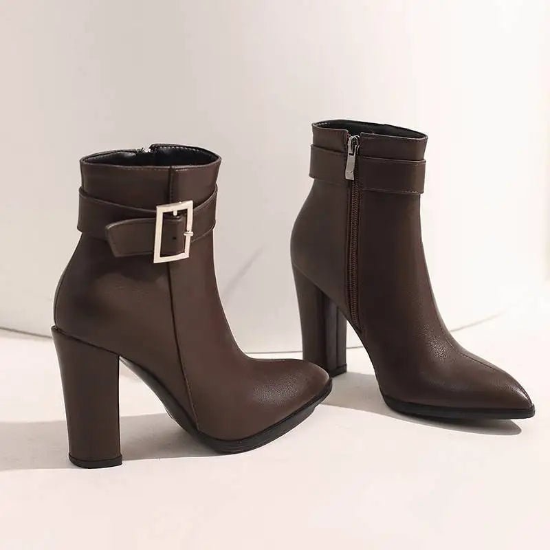 Valette Buckle Ankle Boot - ARDEN ROVE