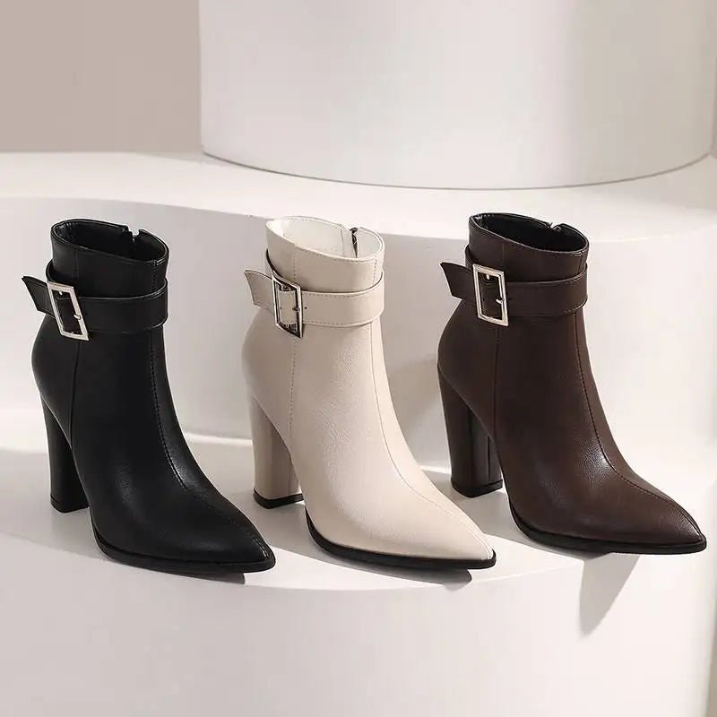 Valette Buckle Ankle Boot - ARDEN ROVE