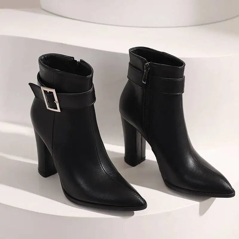 Valette Buckle Ankle Boot - ARDEN ROVE