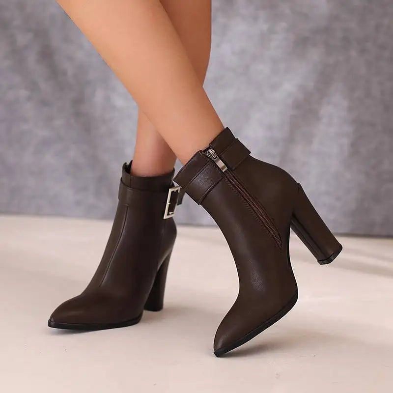 Valette Buckle Ankle Boot - ARDEN ROVE